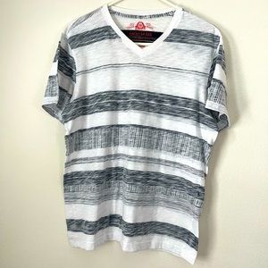 American Rag Men’s Basic‎ Stripe V-Neck T-Shirt Size M